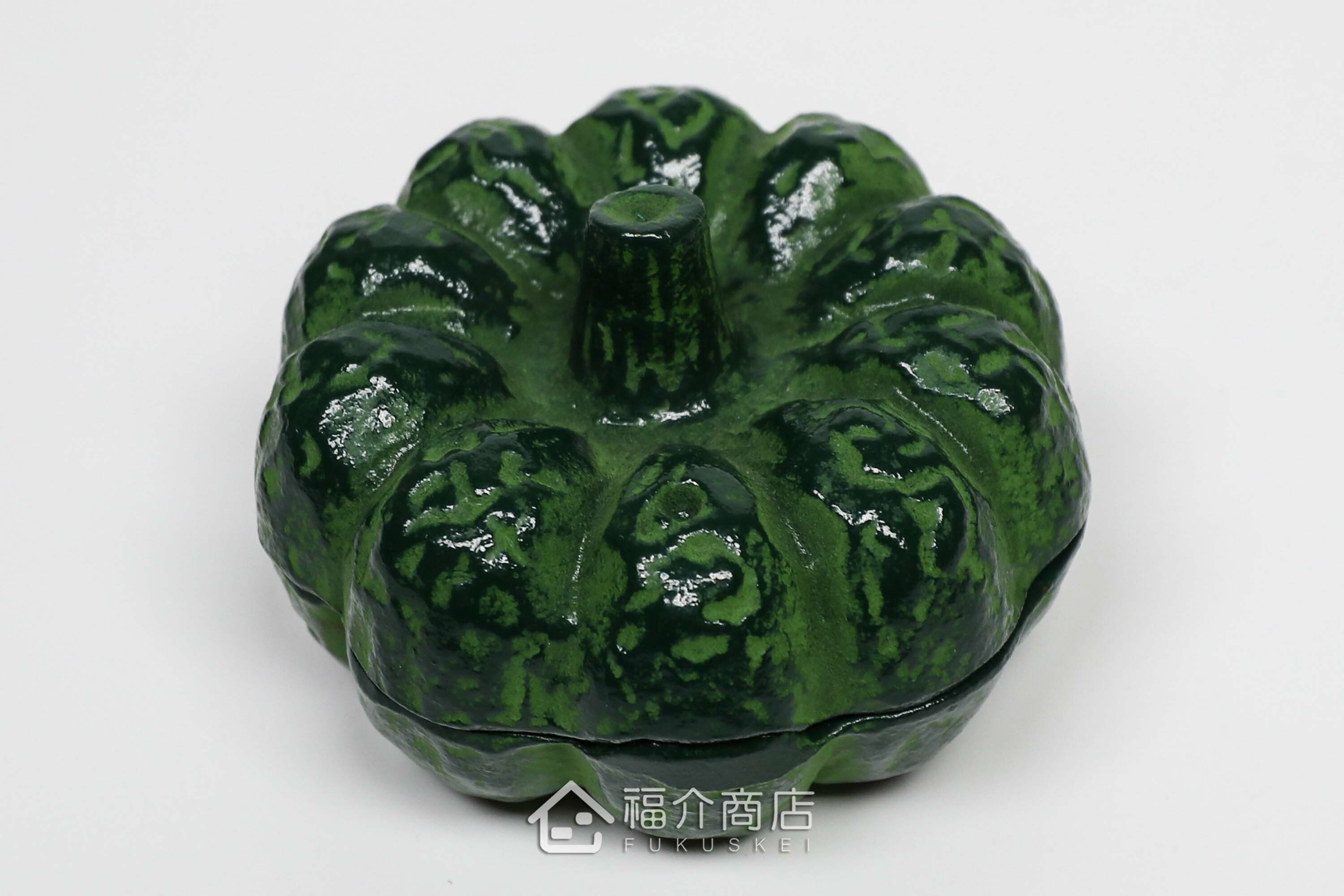 南瓜造型的朱紅色印泥盒