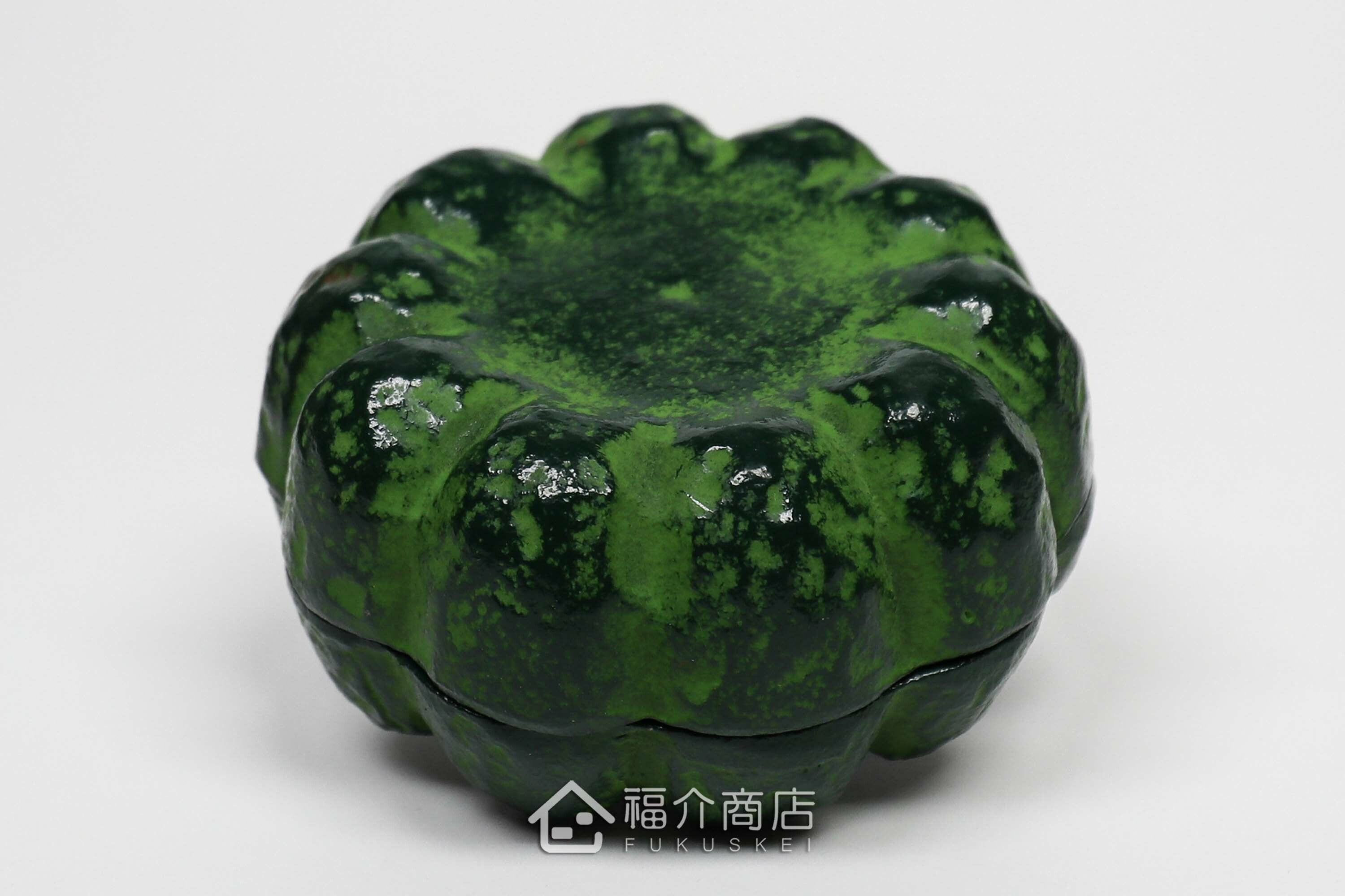 南瓜造型的朱紅色印泥盒