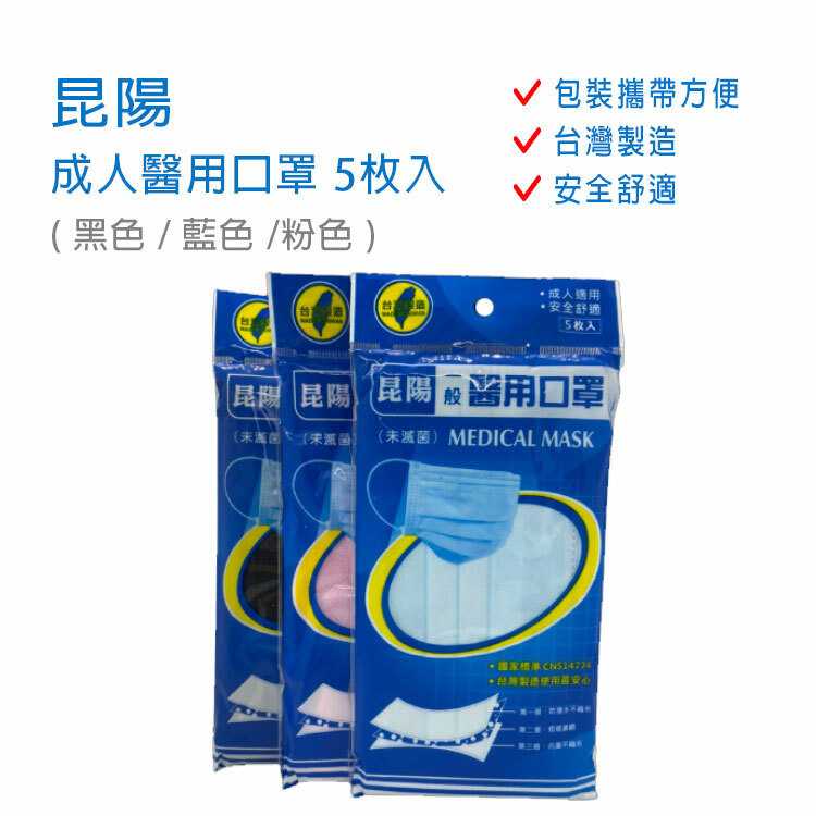 Adults Medical Masks (3 colours)