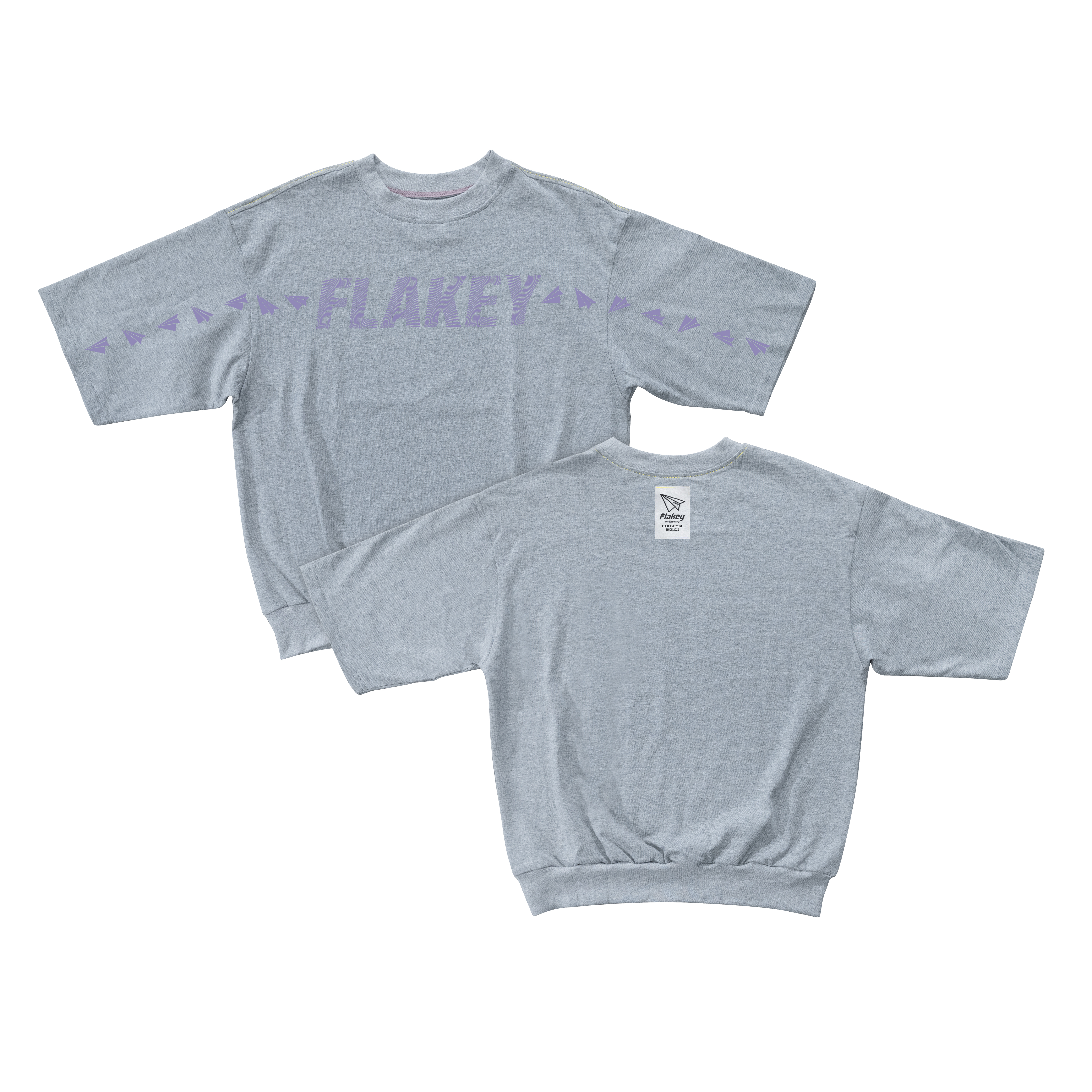 FLAKE ON YOU Tee ( 灰 : 寬鬆束腳剪裁 )