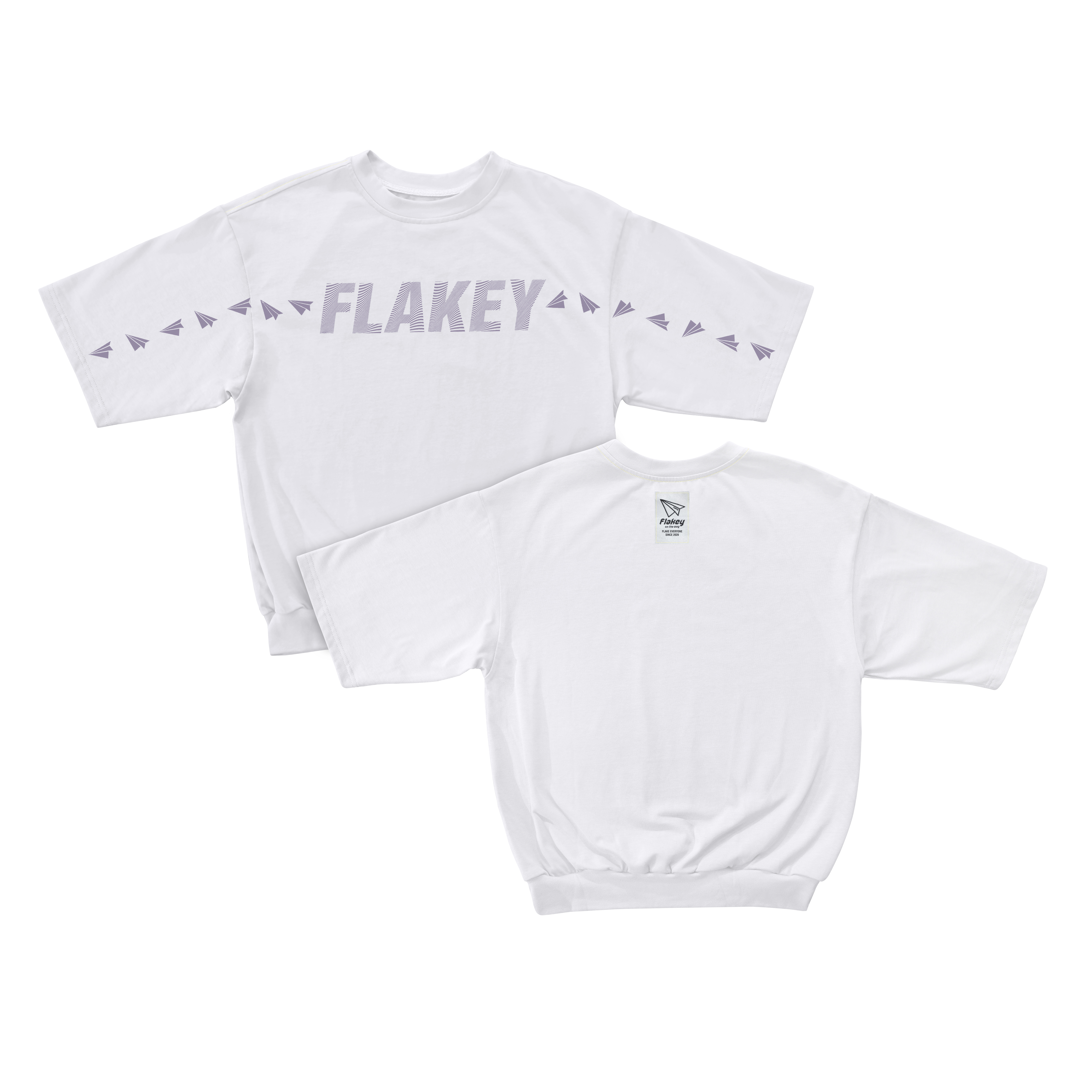 FLAKE ON YOU Tee ( 白 : 寬鬆束腳剪裁 )