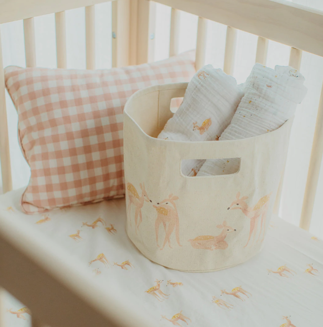 Pehr│Pehr-Follow Me Pint小鹿斑比收納籃．Deer