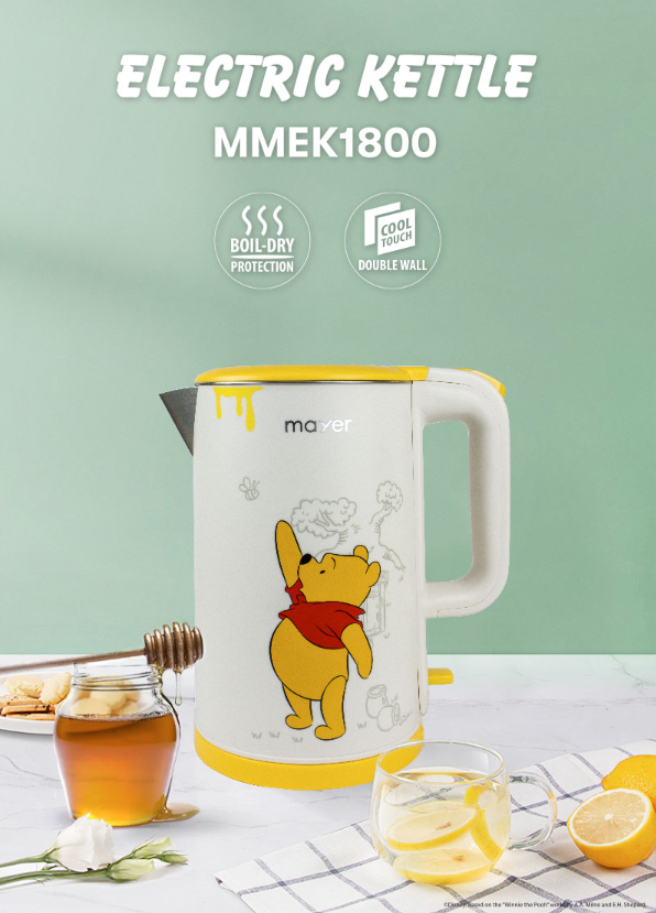 Disney x Mayer Everyday with Pooh Collection 1.8L Electric Kettle MMEK1800-PH
