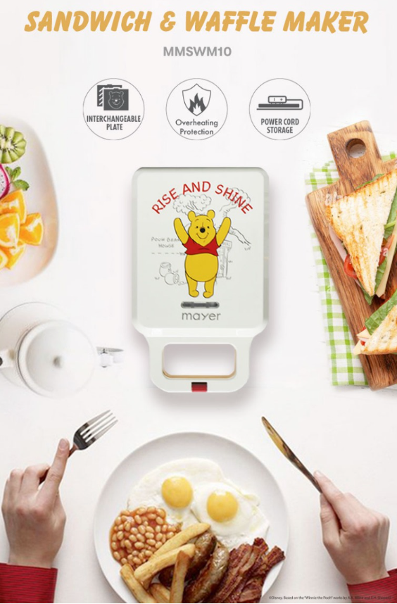 Disney x Mayer Winnie the Pooh Sandwich & Waffle Maker