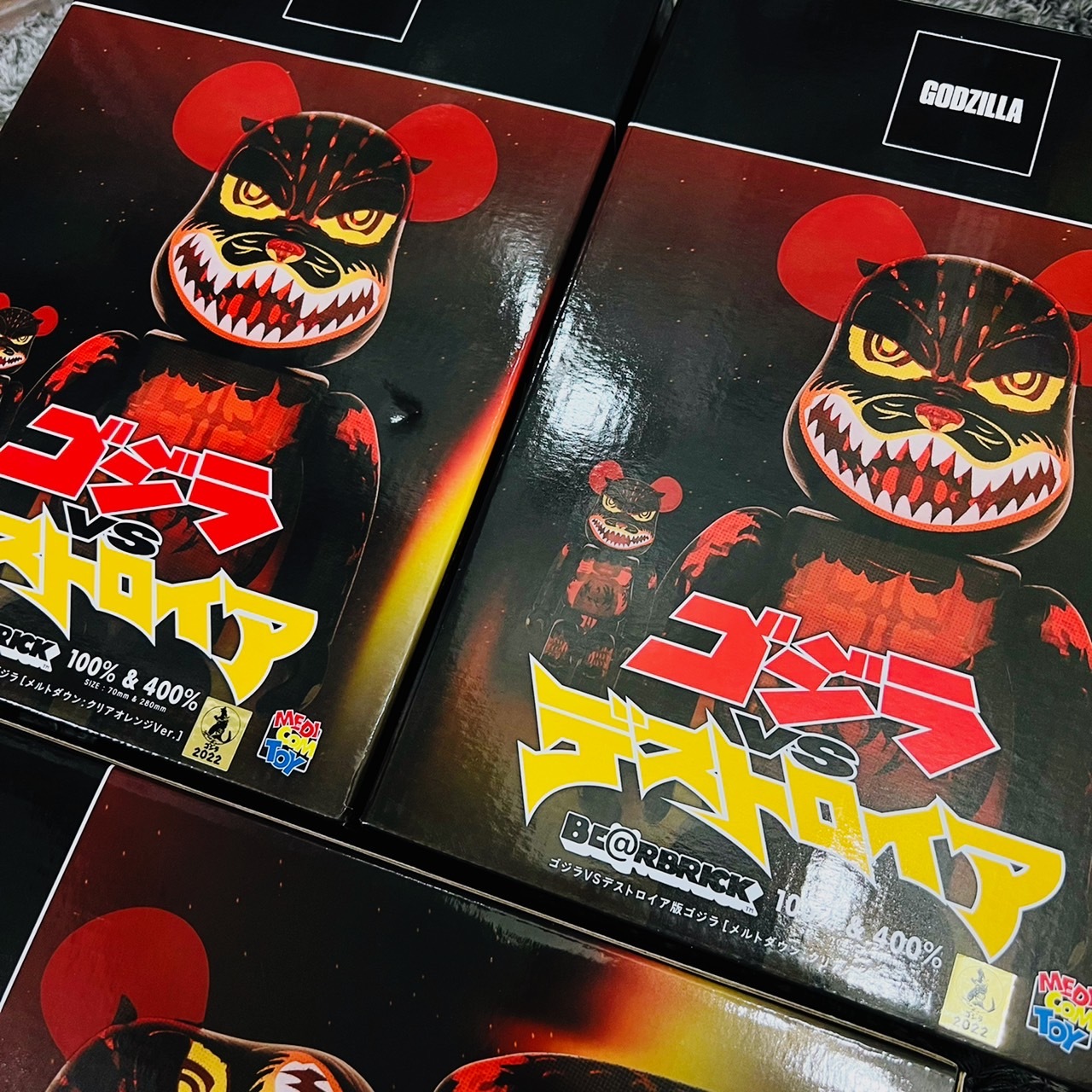 BE@RBRICK Godzilla 紅蓮哥吉拉 哥吉拉毀滅者 透明版 限量 現貨