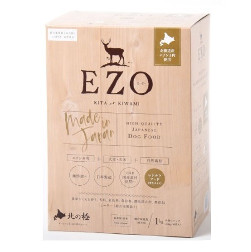 北海道直送 EZO 鹿肉糙米半濕糧1kg(100g x 10包) - 綜合營養 (主食)