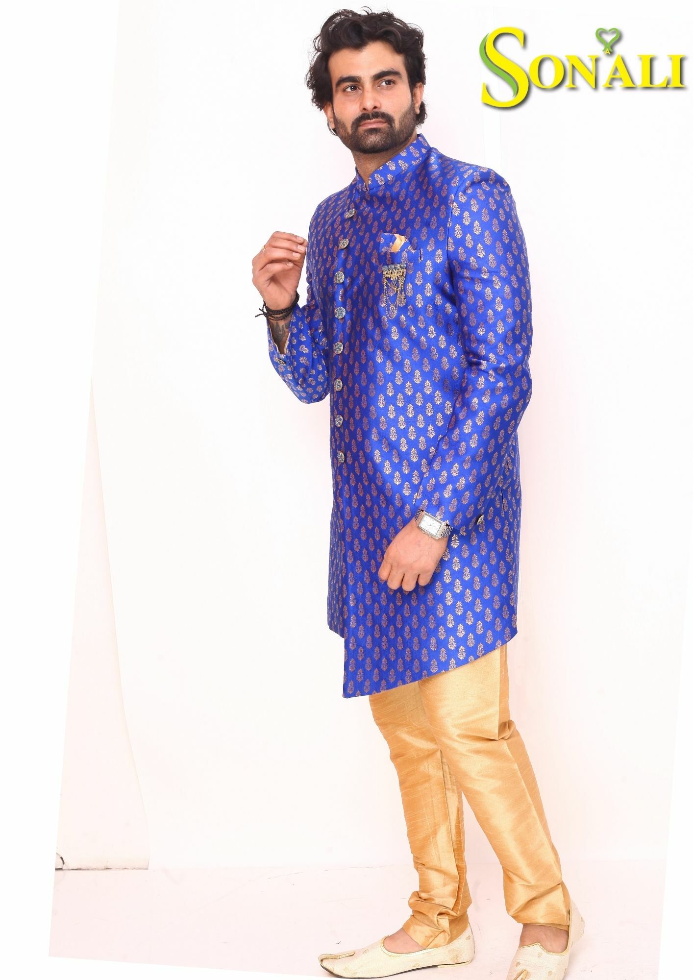 Men's Wear Royal Blue Full Suit Groom High Quality Exclusive Collection A0045D