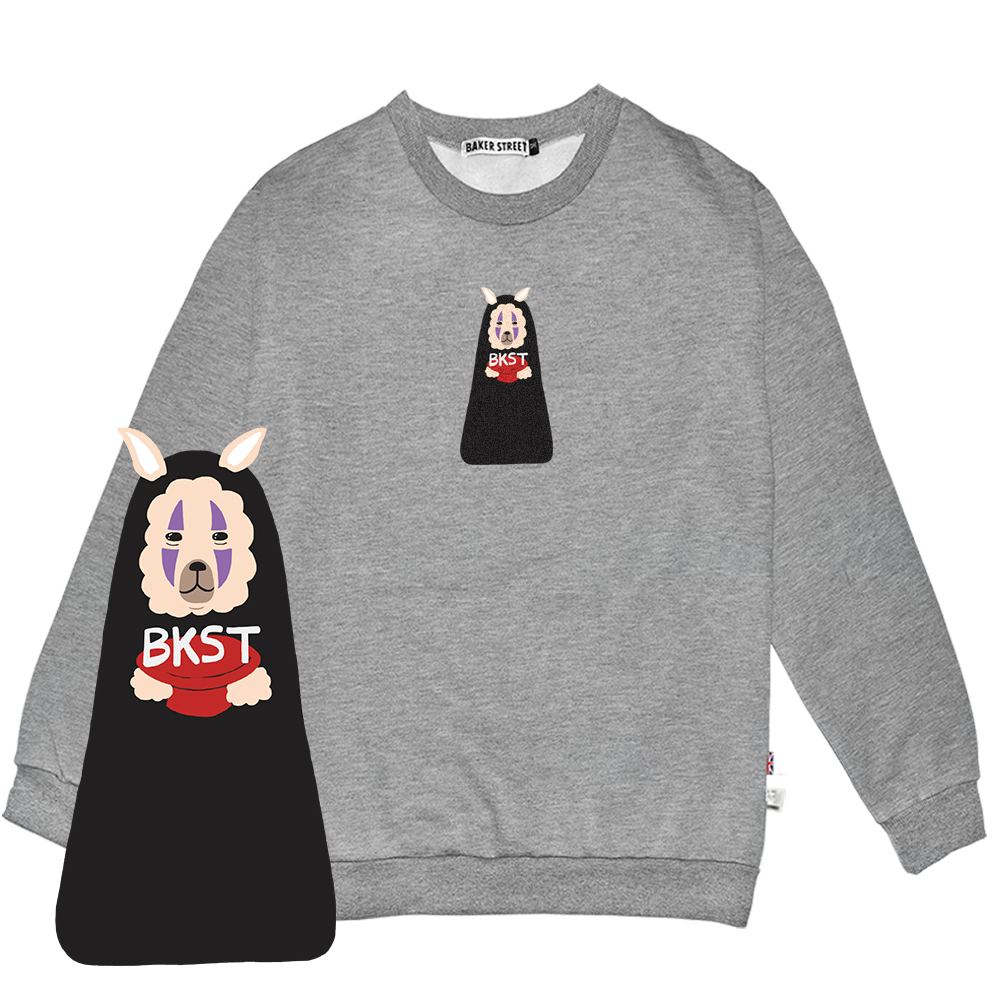 Kaonashi Alpaca 無臉駝 高磅數長袖圓T