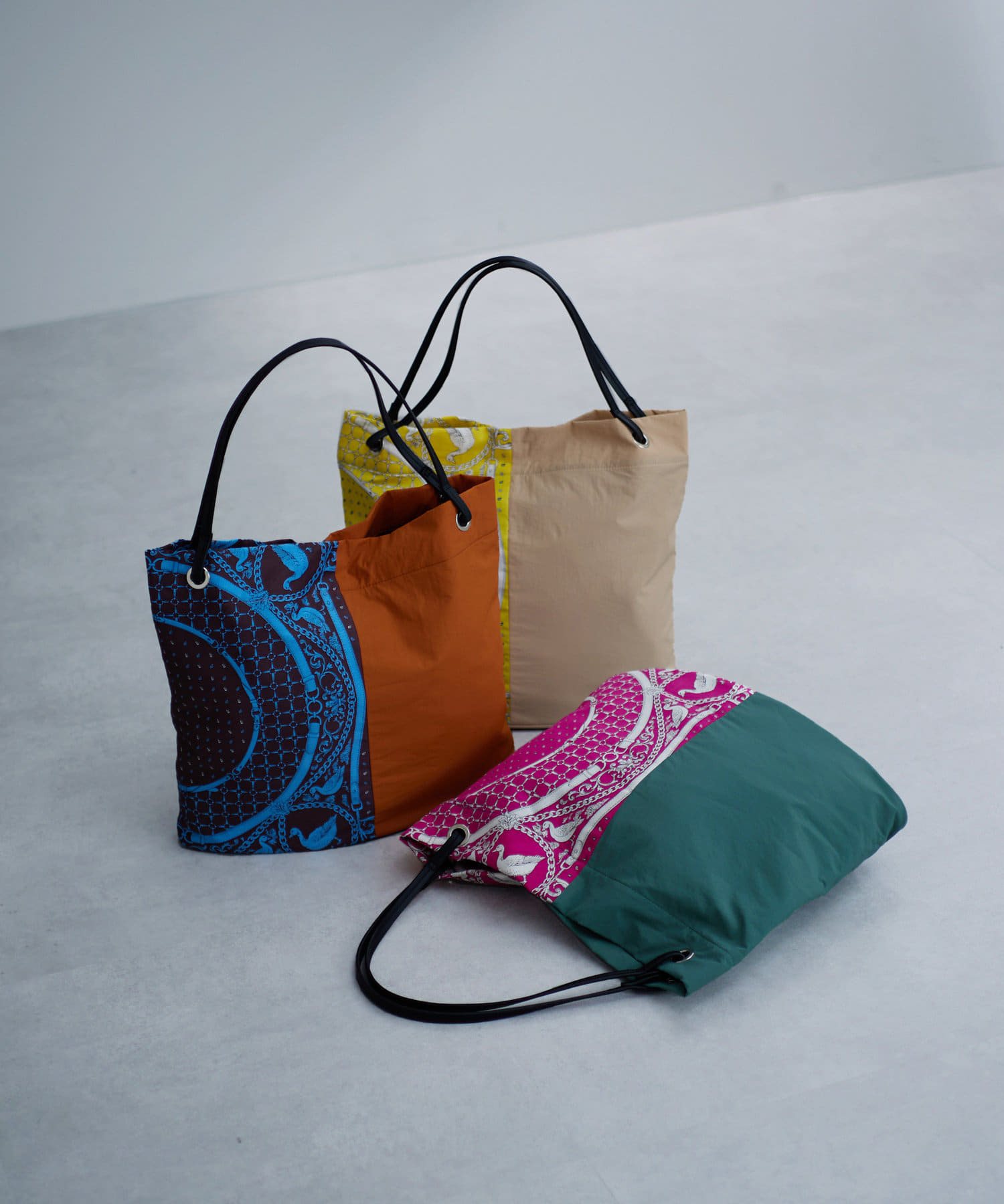 <韓國代購> DAILY RUSSET SWITCHING SCARF TOTE BAG