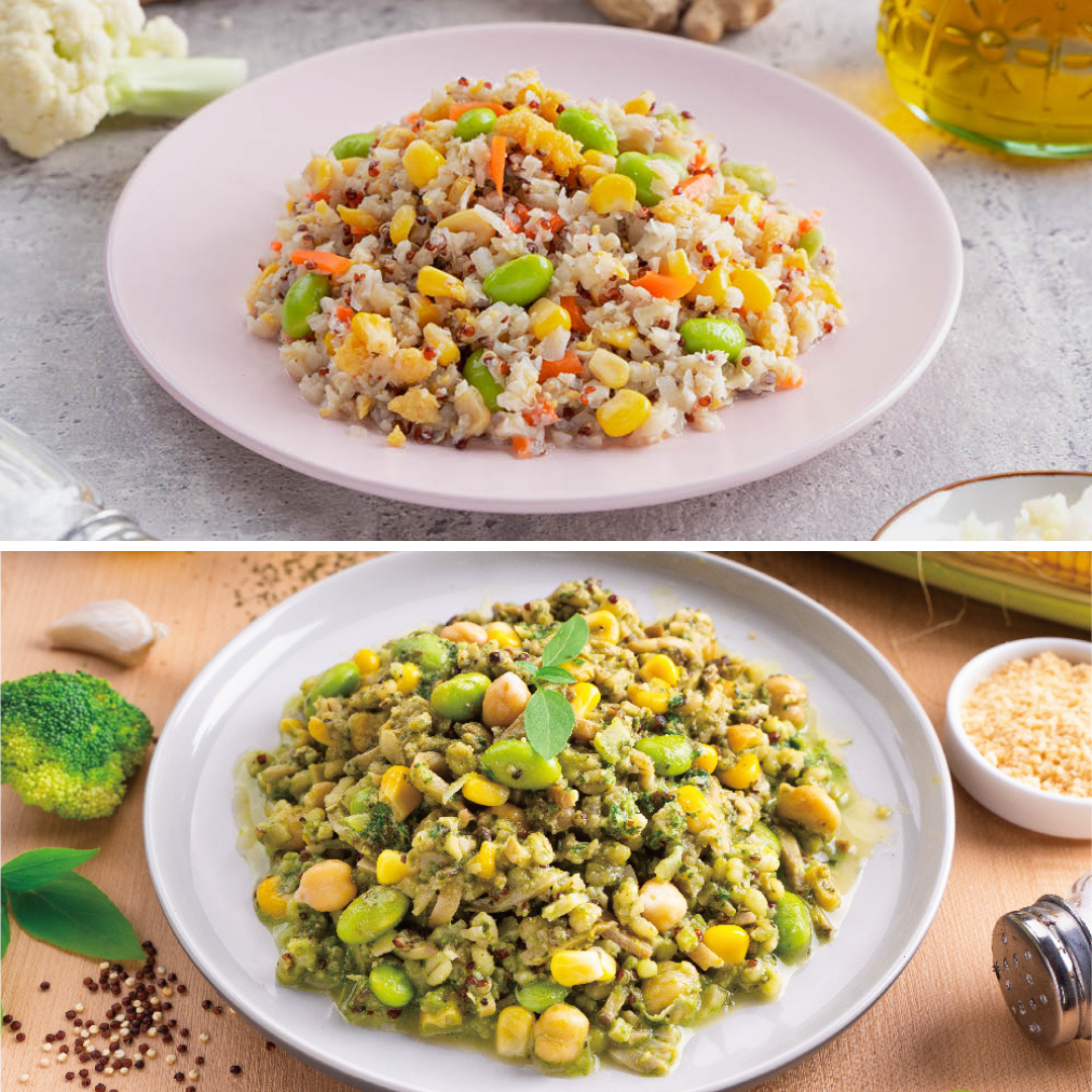 【免運】青醬黃金花椰米雙拼組合(內附12包)