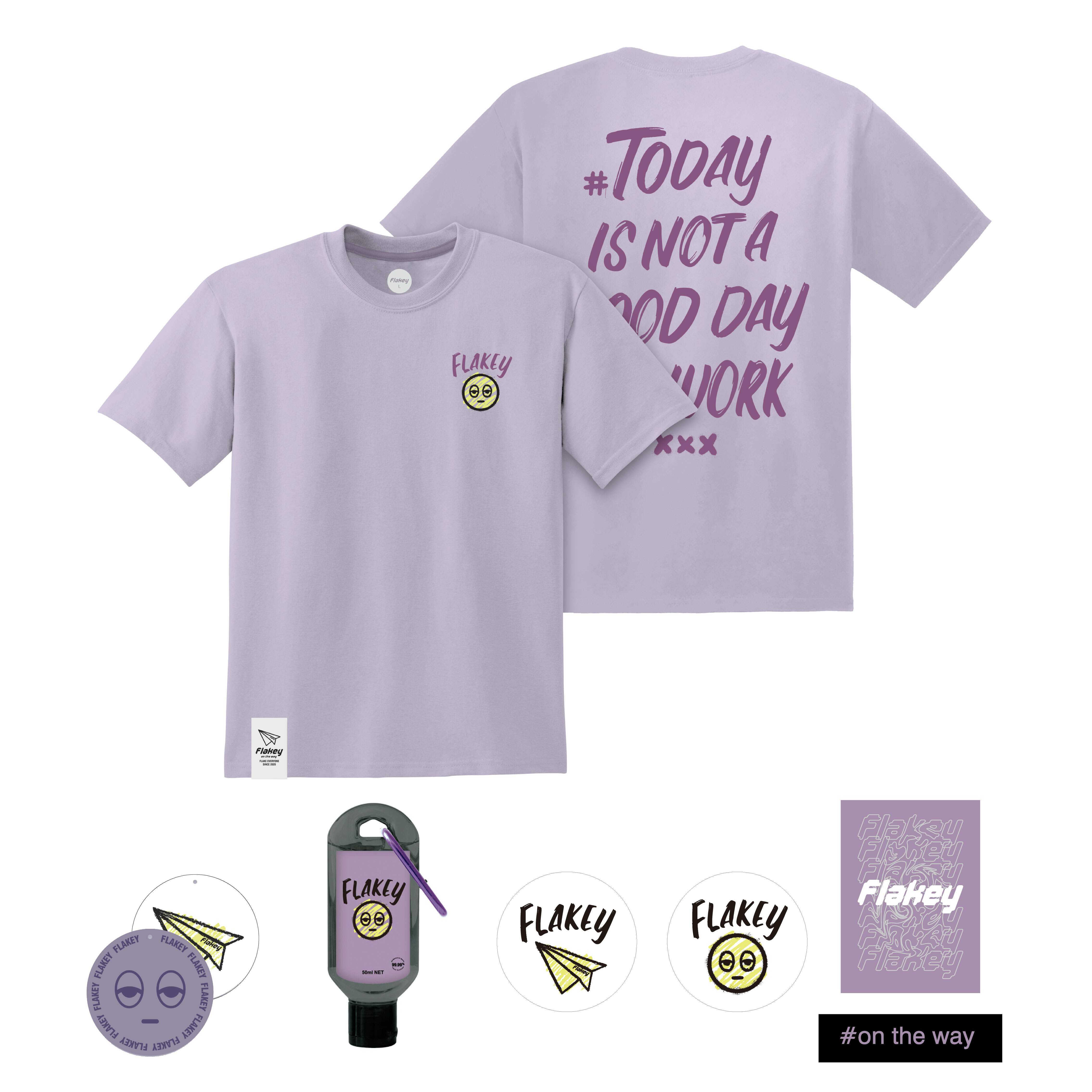 NOT A GOOD DAY Tee ( 紫 : Basic Cut )