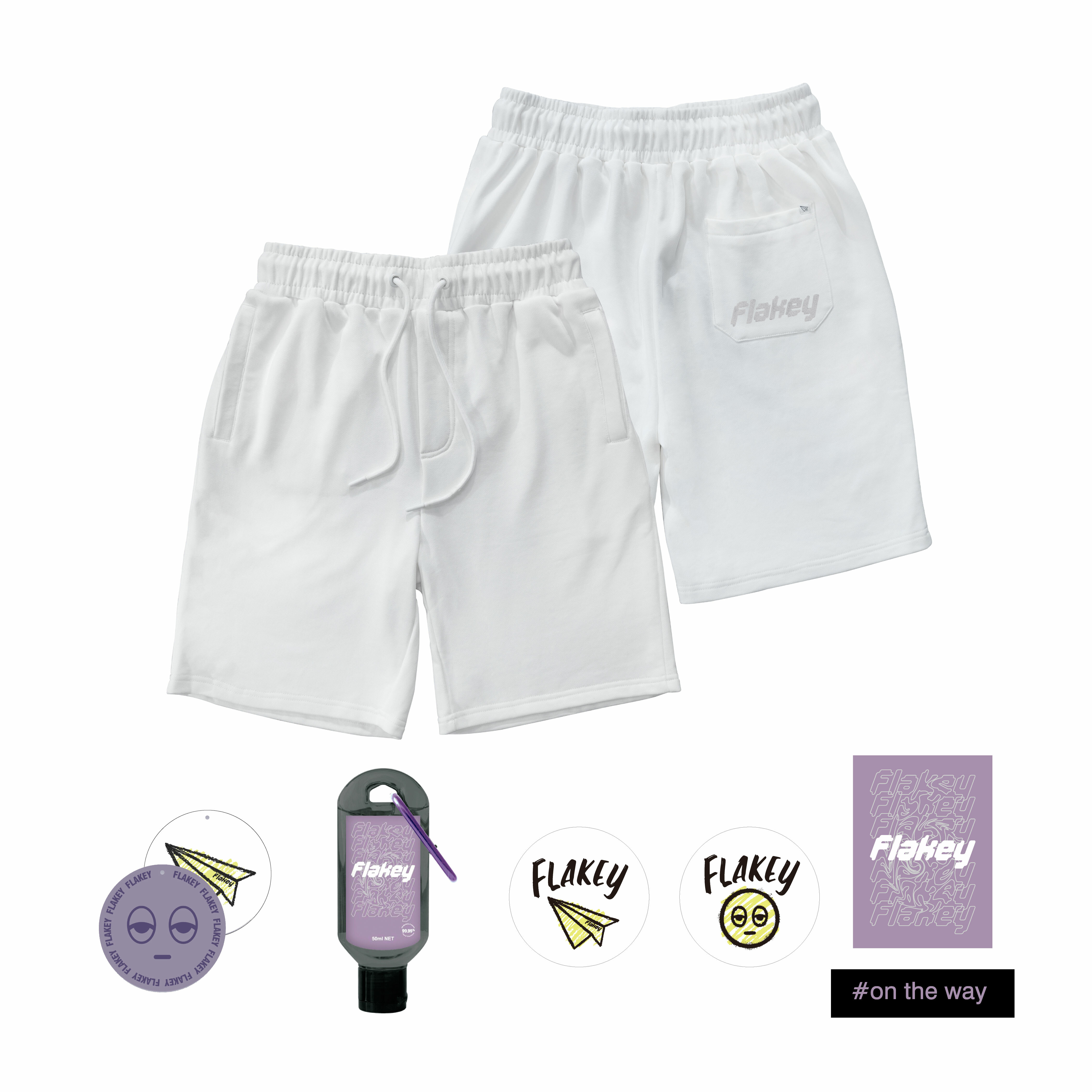 Magick LOGO 短褲 ( 白 : Basic Cut )