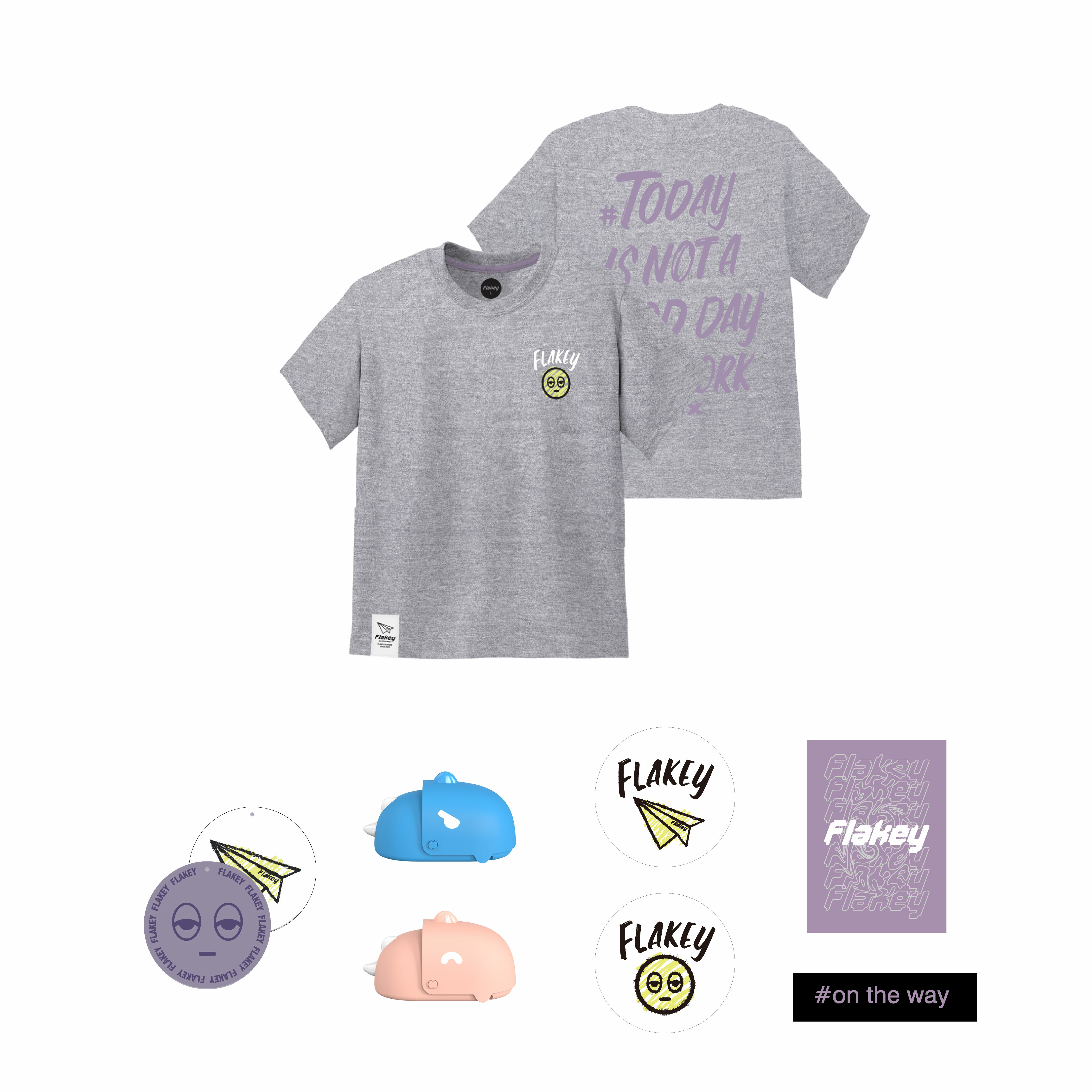 NOT A GOOD DAY Tee ( 灰 : Kids Size 120 -140 )