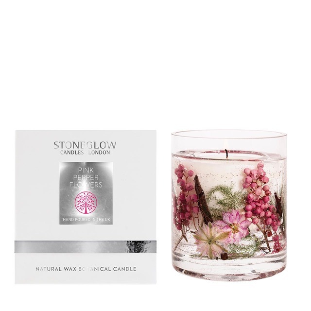STONEGLOW NATURE'S GIFT - PINK PEPPER FLOWERS - GEL TUMBLER