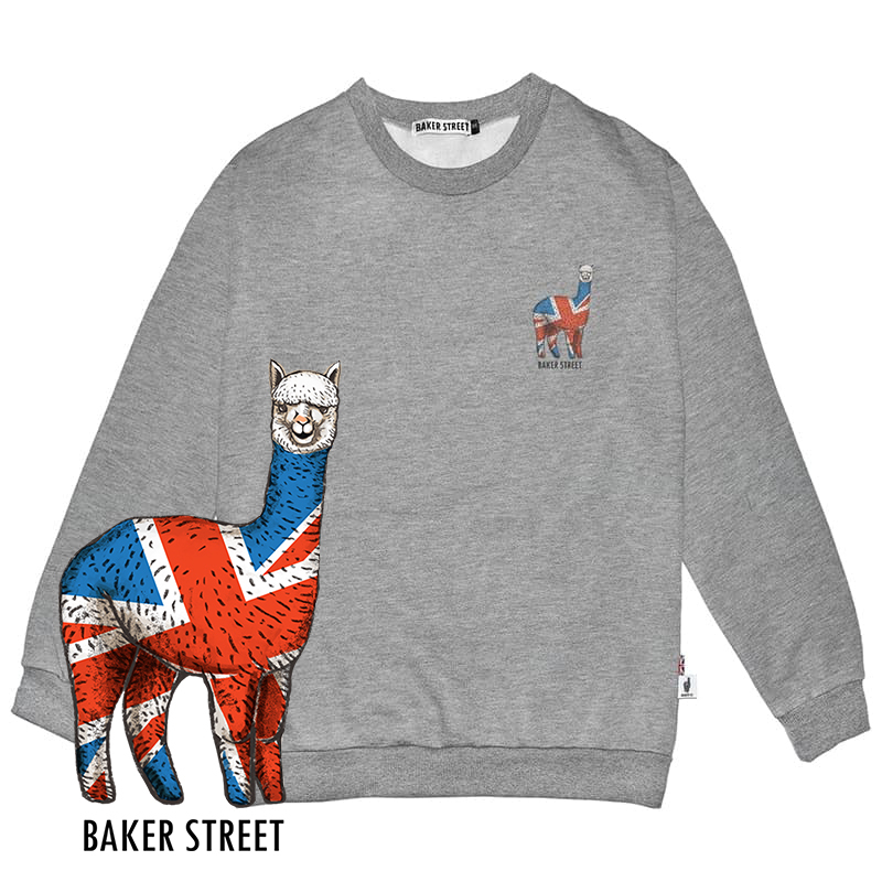 Little Stamp:British Alpaca 高磅數長袖圓T