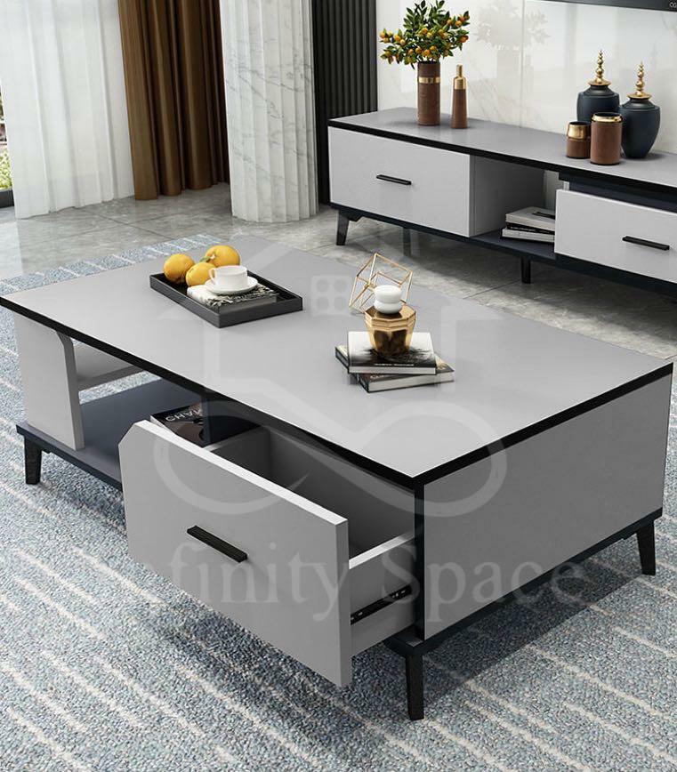 D0239 伸縮電視地櫃 茶几組合