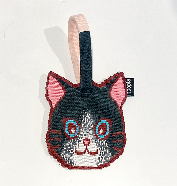 雙面圓眼貓搓手液套吊飾