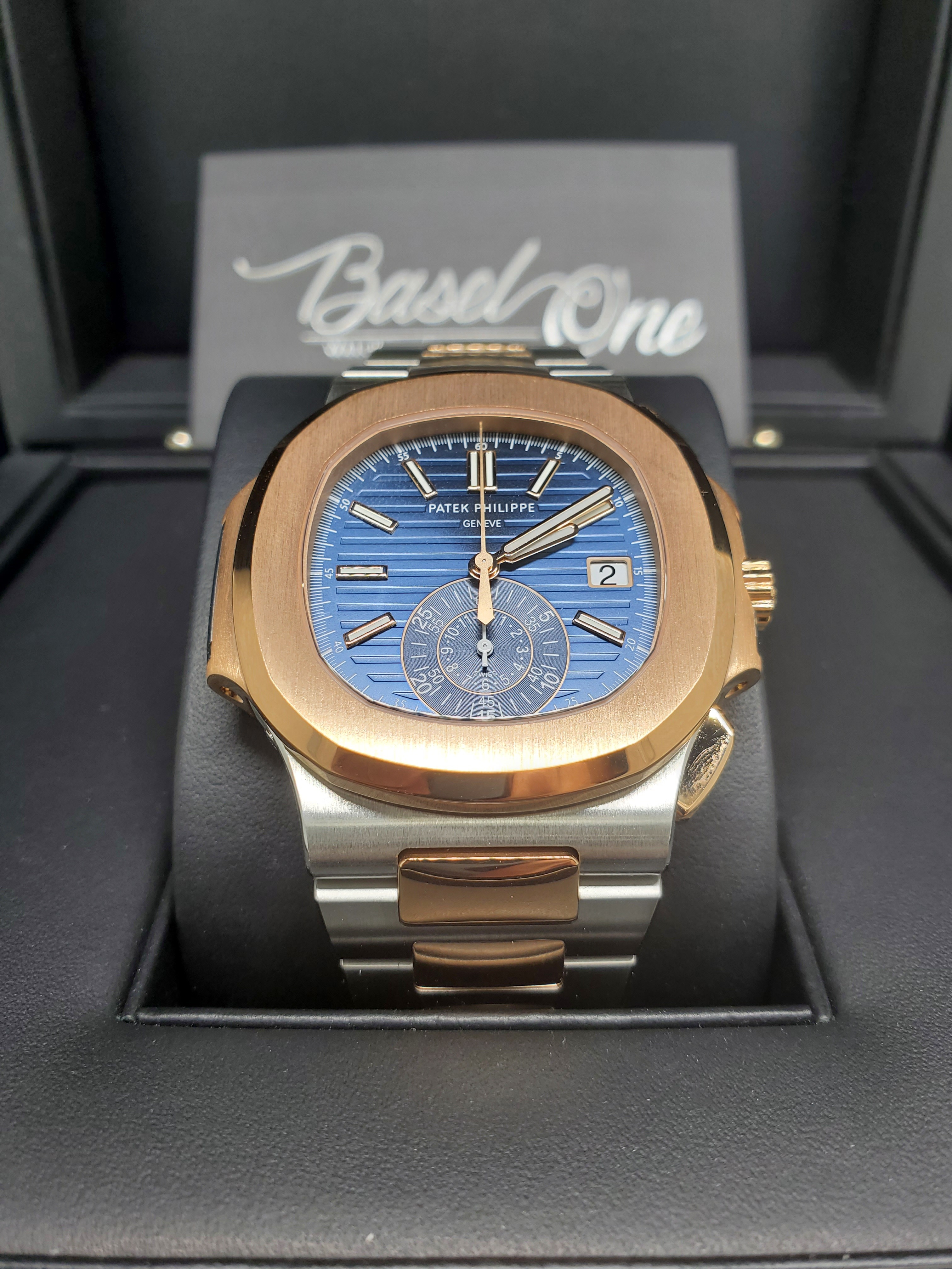 Discontinued BRAND NEW PATEK 5980/1AR 5980 NAUTILUS ROSE GOLD STEEL 40 MM
