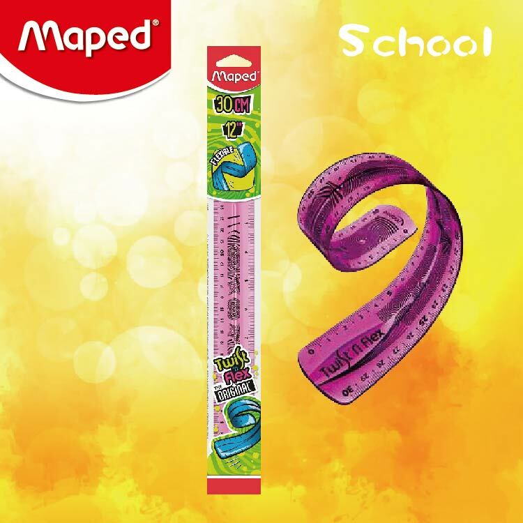 Maped 30cm Twist'n 不易斷間尺(粉紅色)