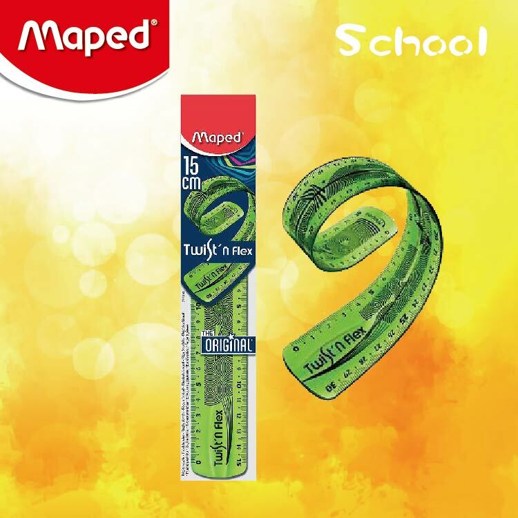Maped 15cm Twist'n Flex 不易斷間尺(綠色)