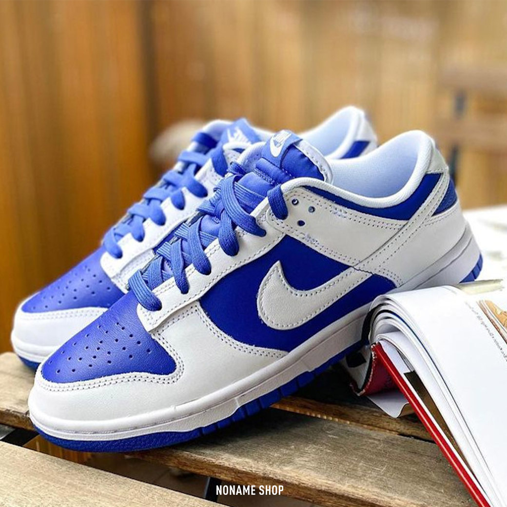 NIKE Dunk Low Racer Blue White 反轉 肯塔基 賽車藍 白藍 (男款)