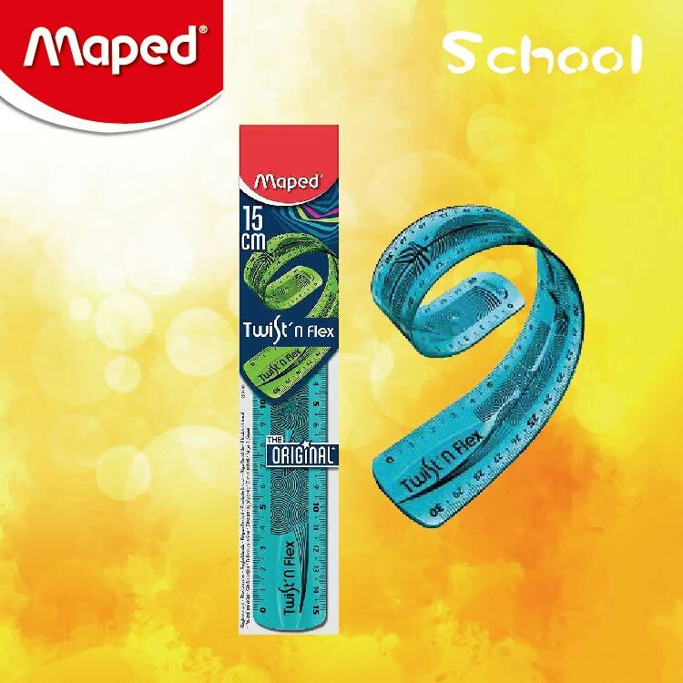 Maped 15cm Twist'n Flex 不易斷間尺(藍色)