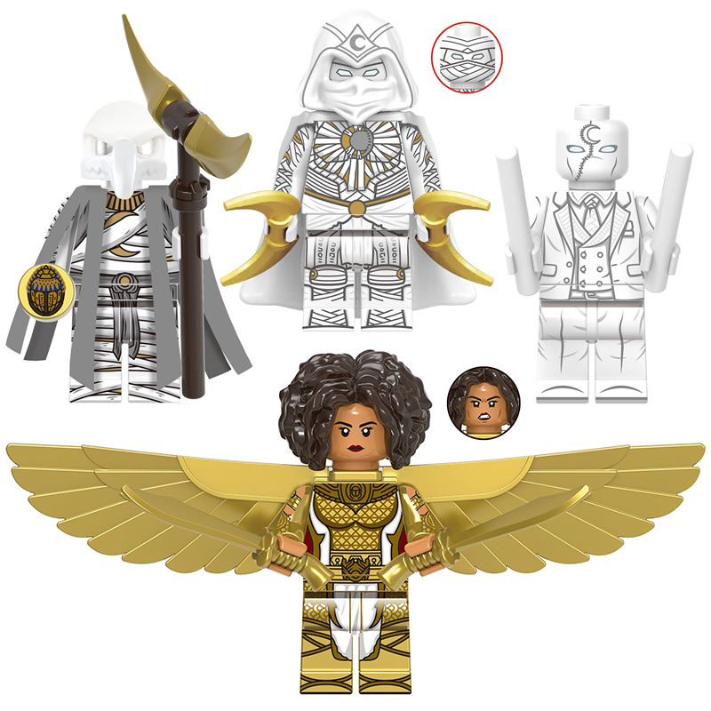 4 PCS Moon Knight Layla DC Custom Minifigures Minifigs