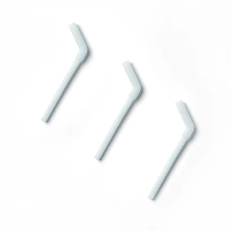 1-2-3 Sip! Silicone Straws Set of 3 - Aqua