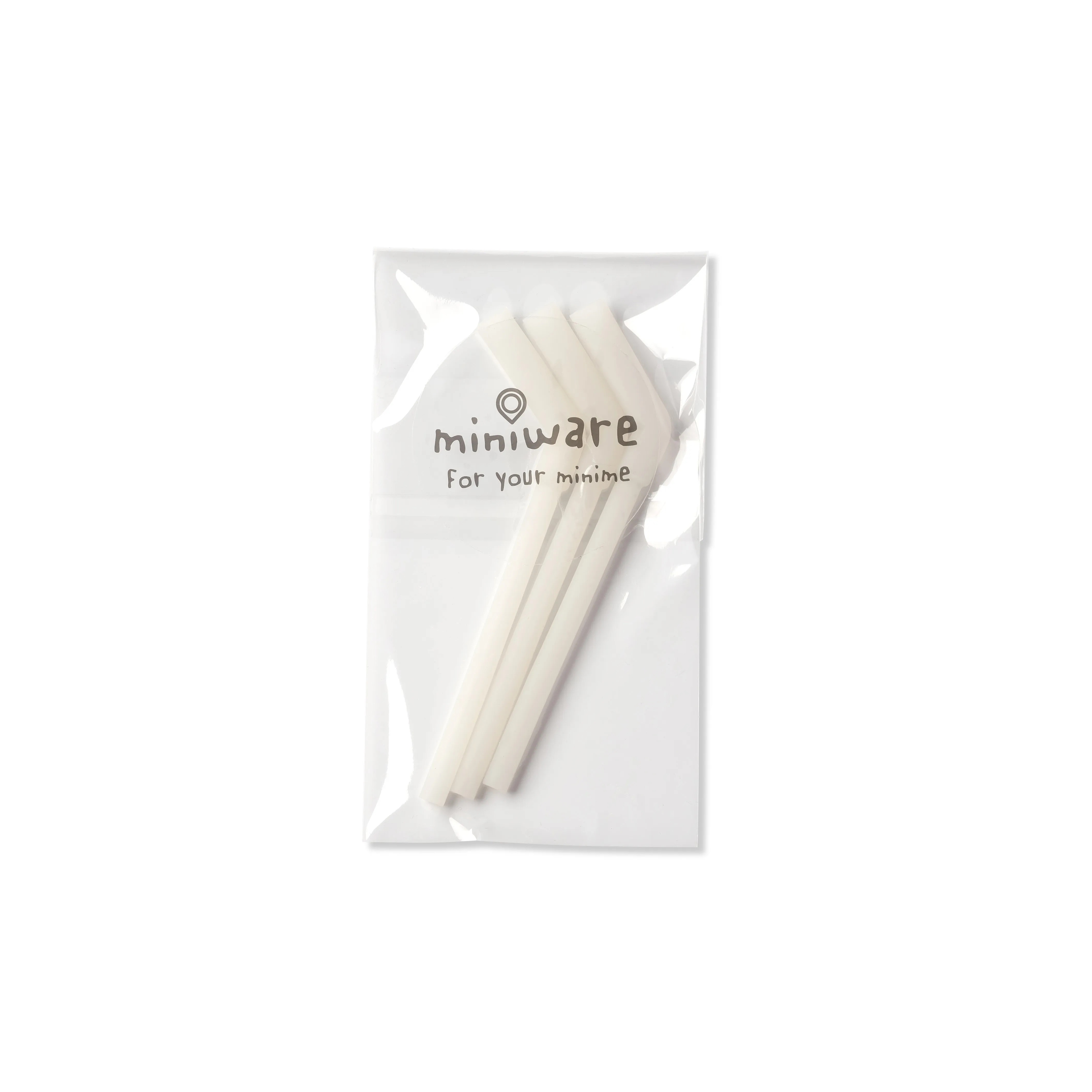 1-2-3 Sip! Silicone Straws Set of 3 - Cool Grey