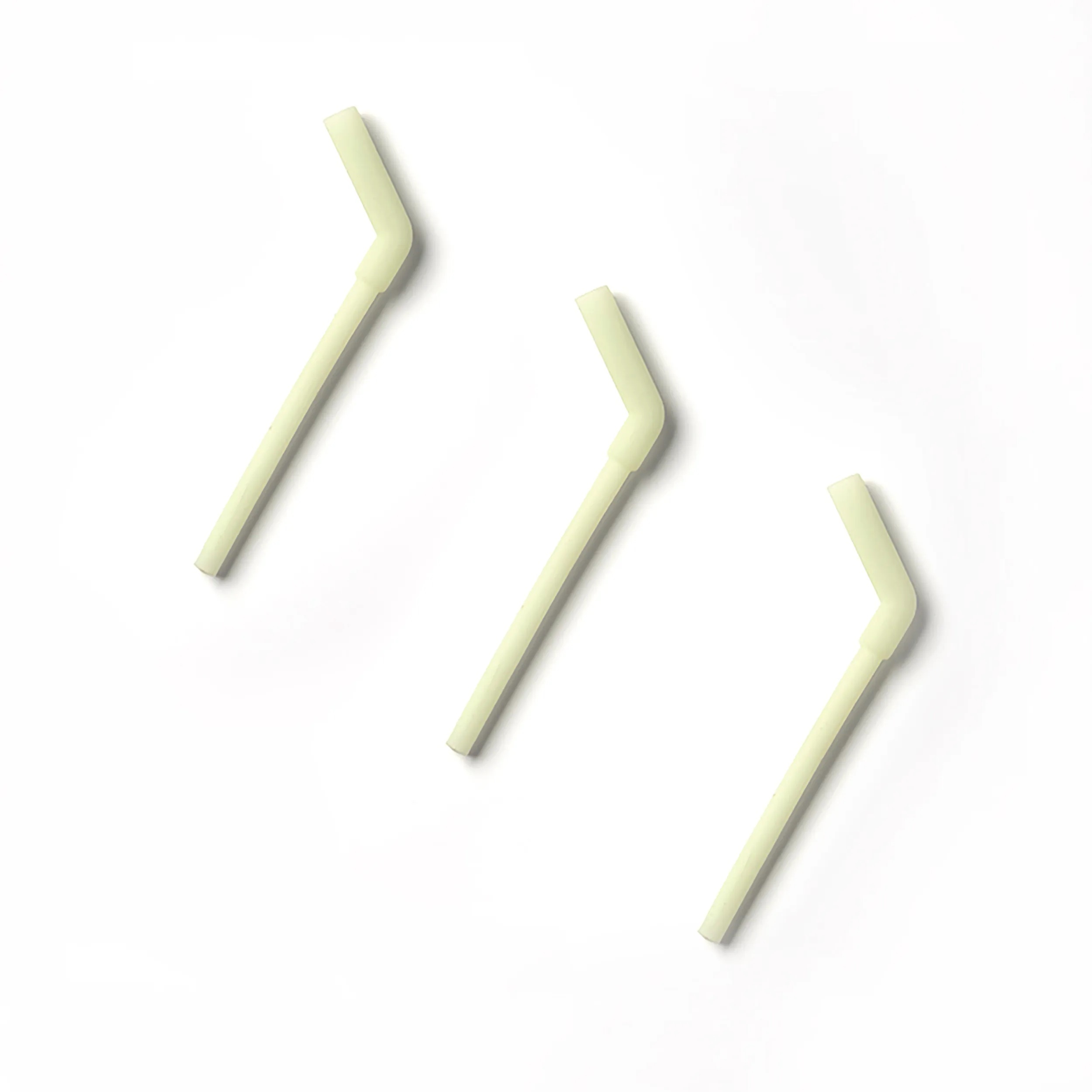 1-2-3 Sip! Silicone Straws Set of 3 - Keylime