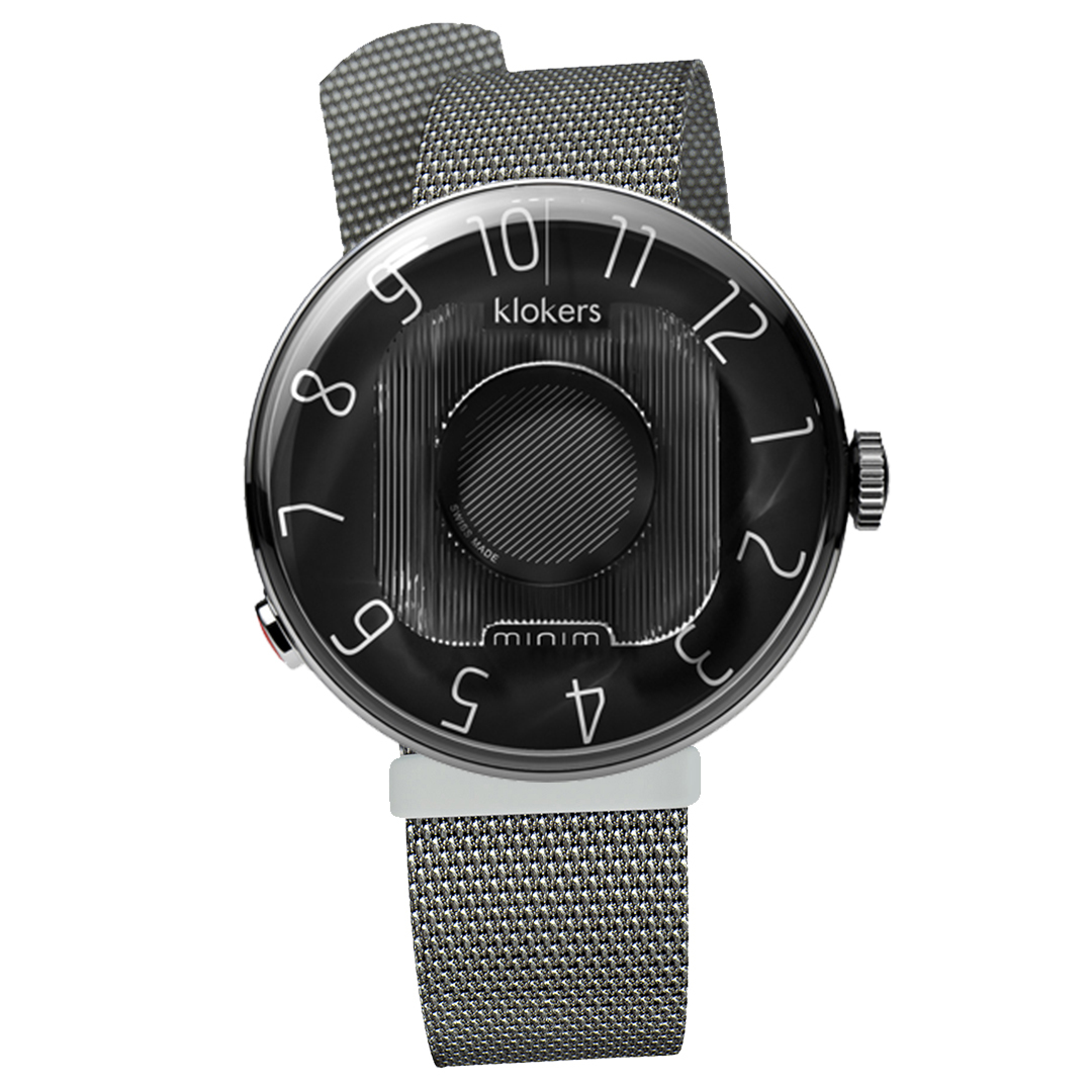 KLOK-08-M2 石墨黑色錶頭+米蘭錶帶