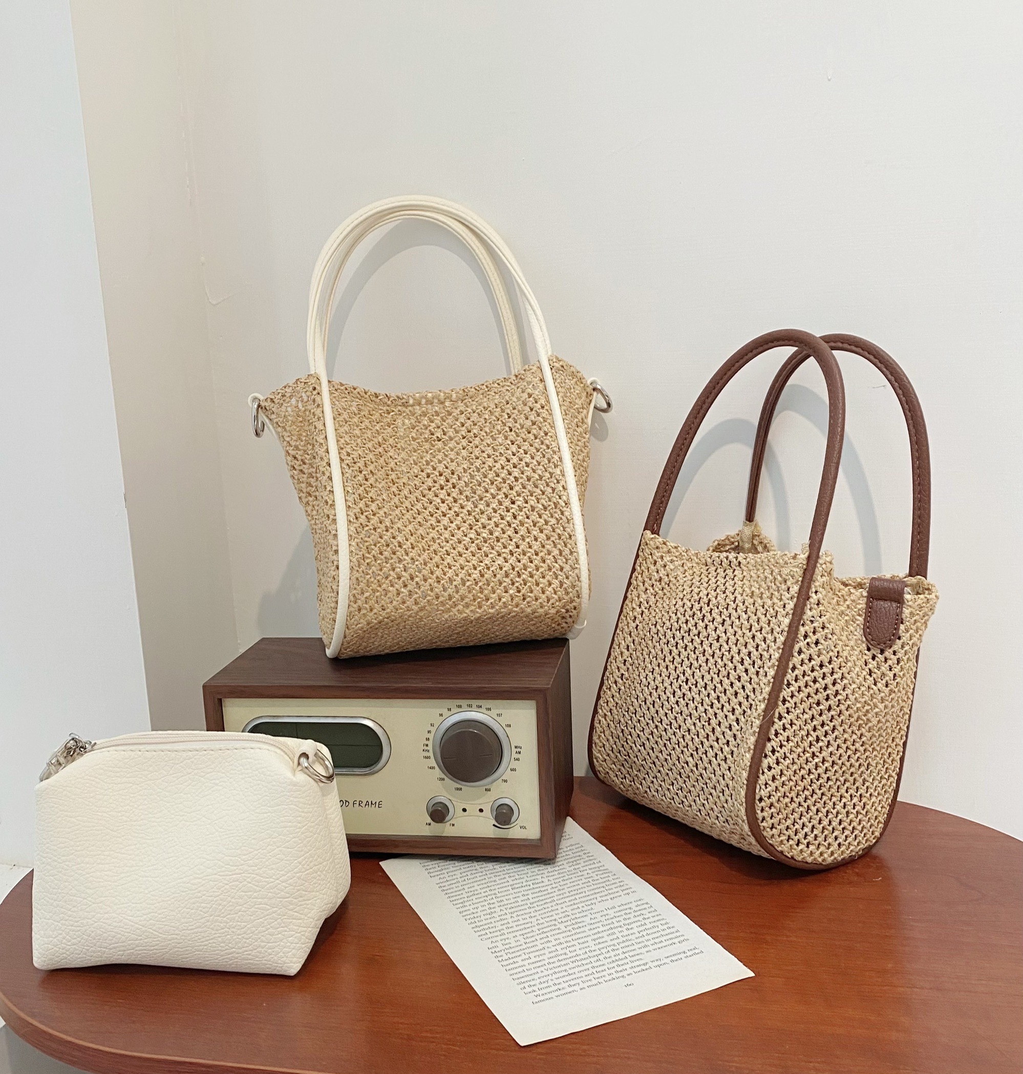 B0222620春夏編織包中包/二色