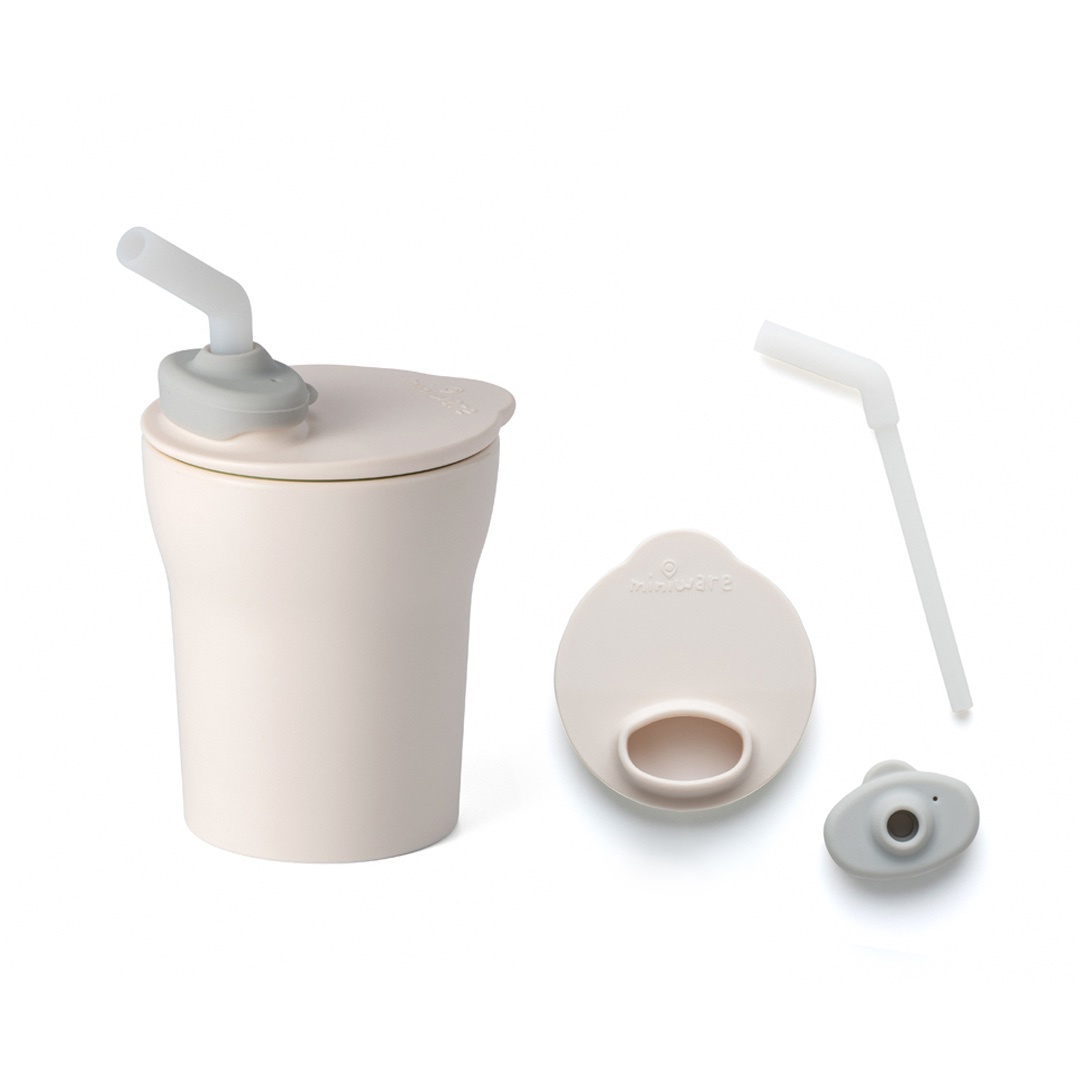 Sippy Cup Accessories Set - Cool Grey