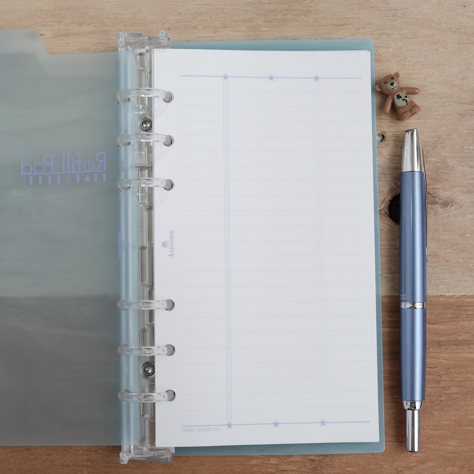 ASHFORD - BIBLE / Design Refill Pad / Line (Blue Cover)