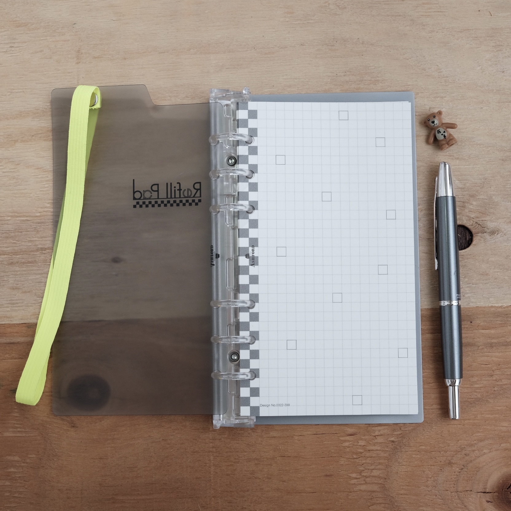 ASHFORD - BIBLE / Design Refill Pad / Grid (Silver Cover)