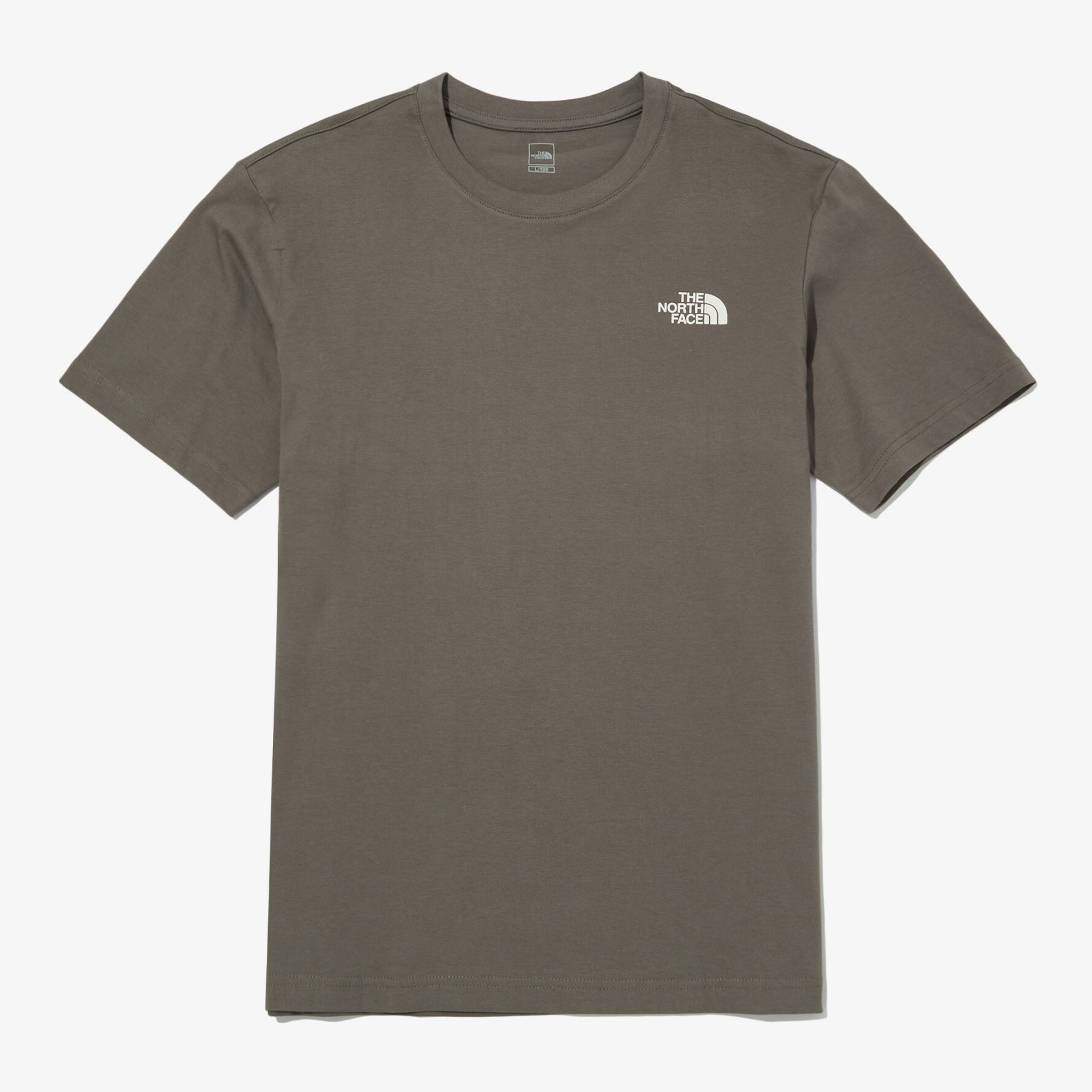 THE NORTH FACE COTTON 素色 基本款 短袖 短T 淺咖啡 NT7UN04C