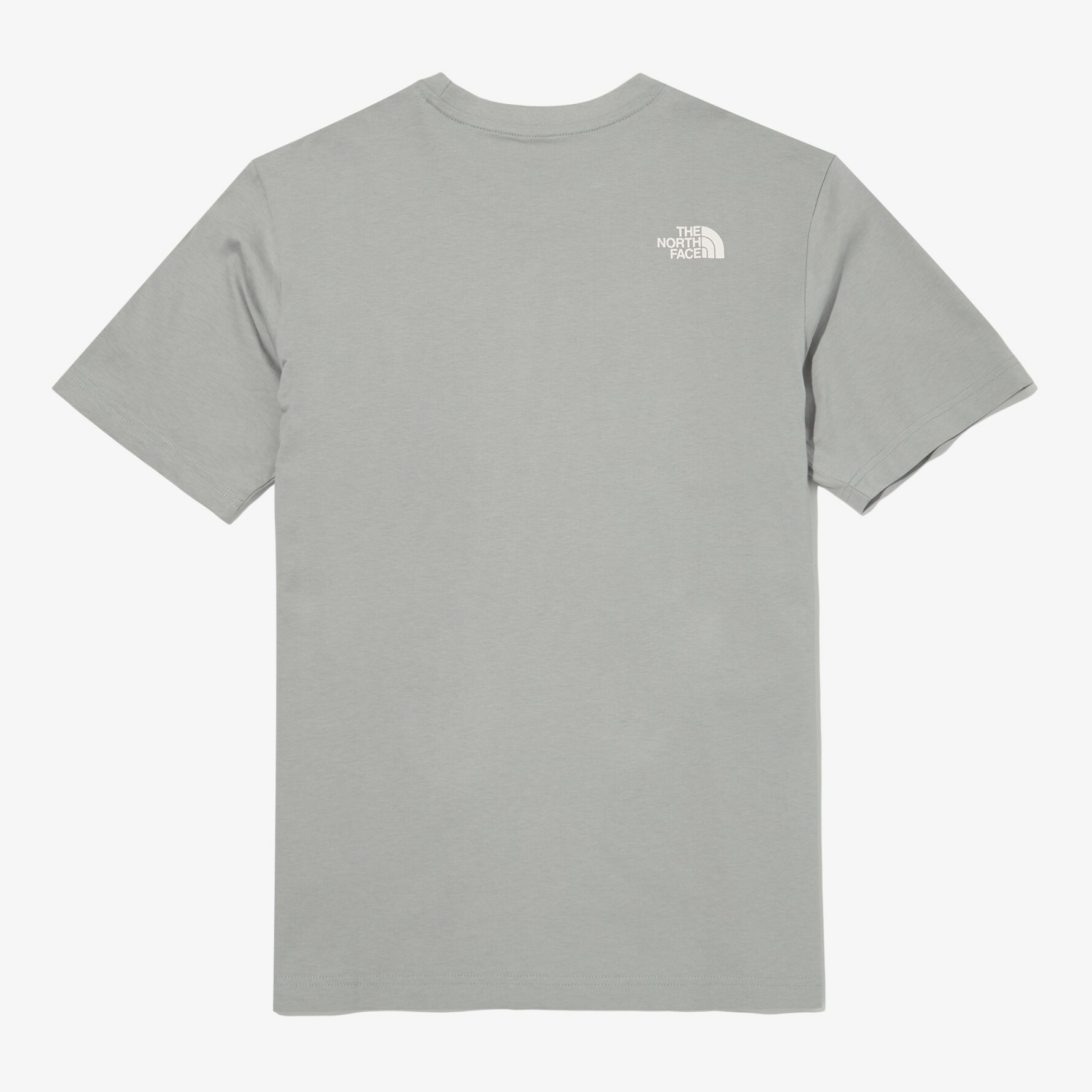 THE NORTH FACE COTTON 素色 基本款 短袖 短T 淺灰色 NT7UN04D
