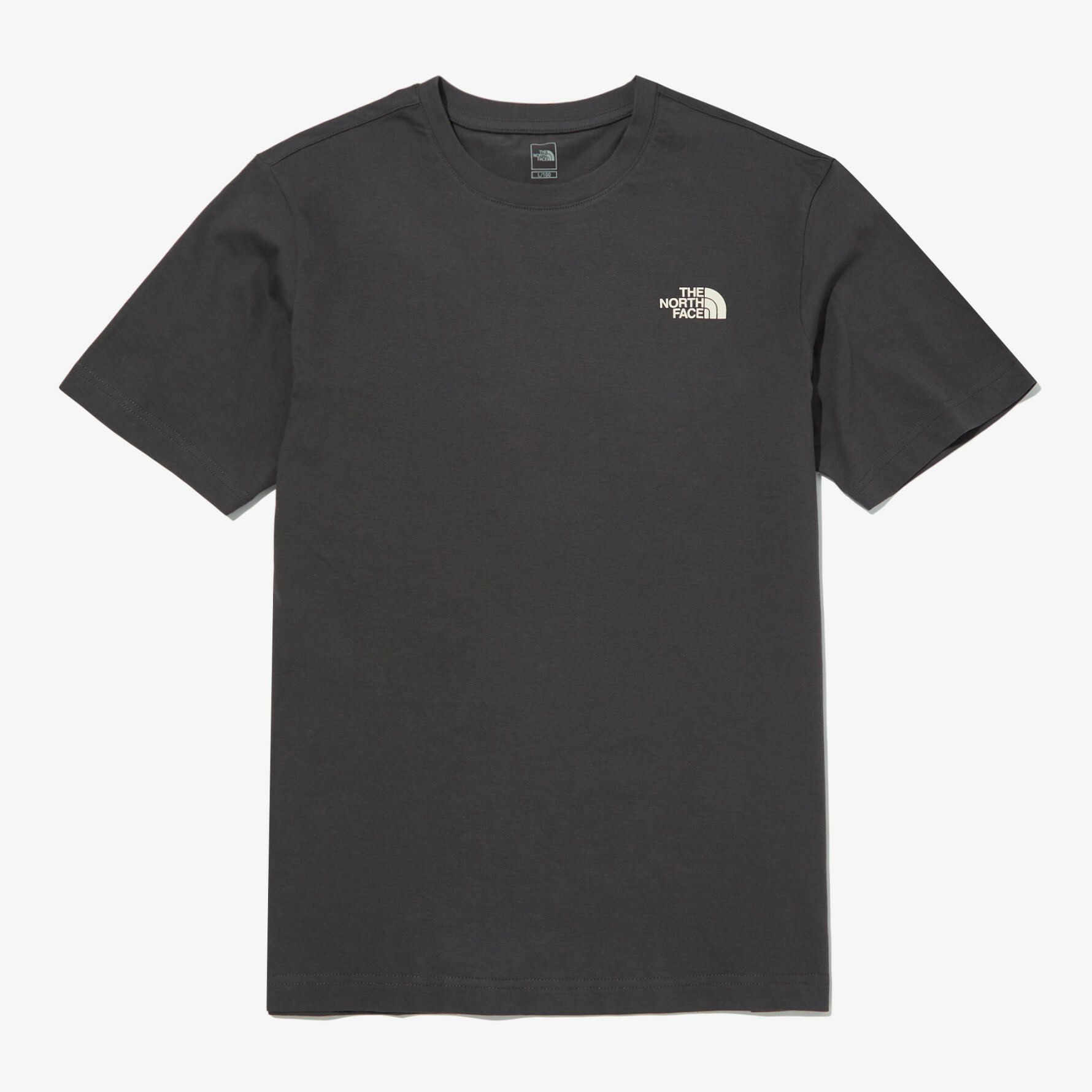 THE NORTH FACE COTTON 素色 基本款 短袖 短T 炭灰 NT7UN04I