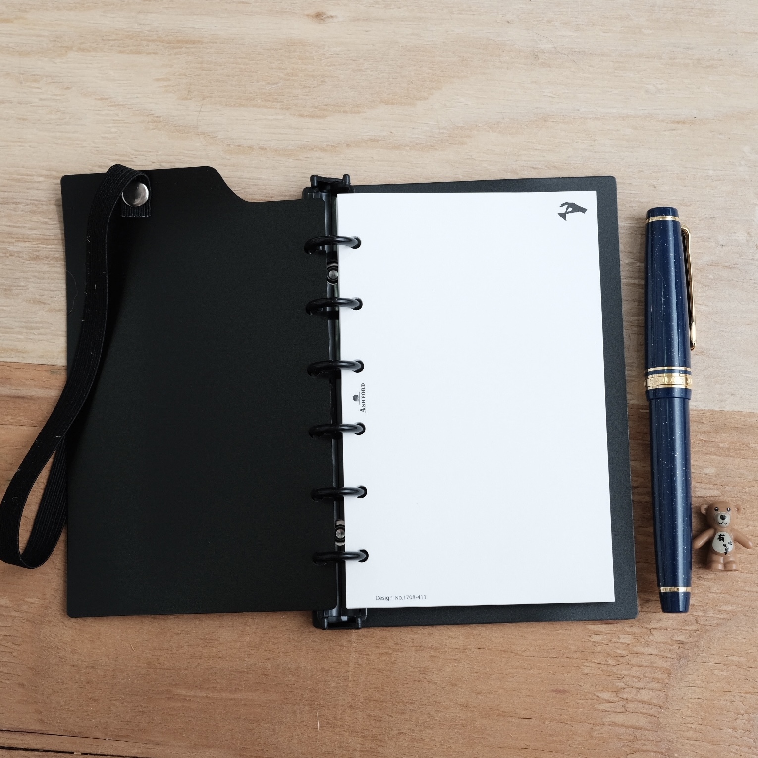 MINI 6 輕巧內頁收納本 空白黑｜ASHFORD 日本