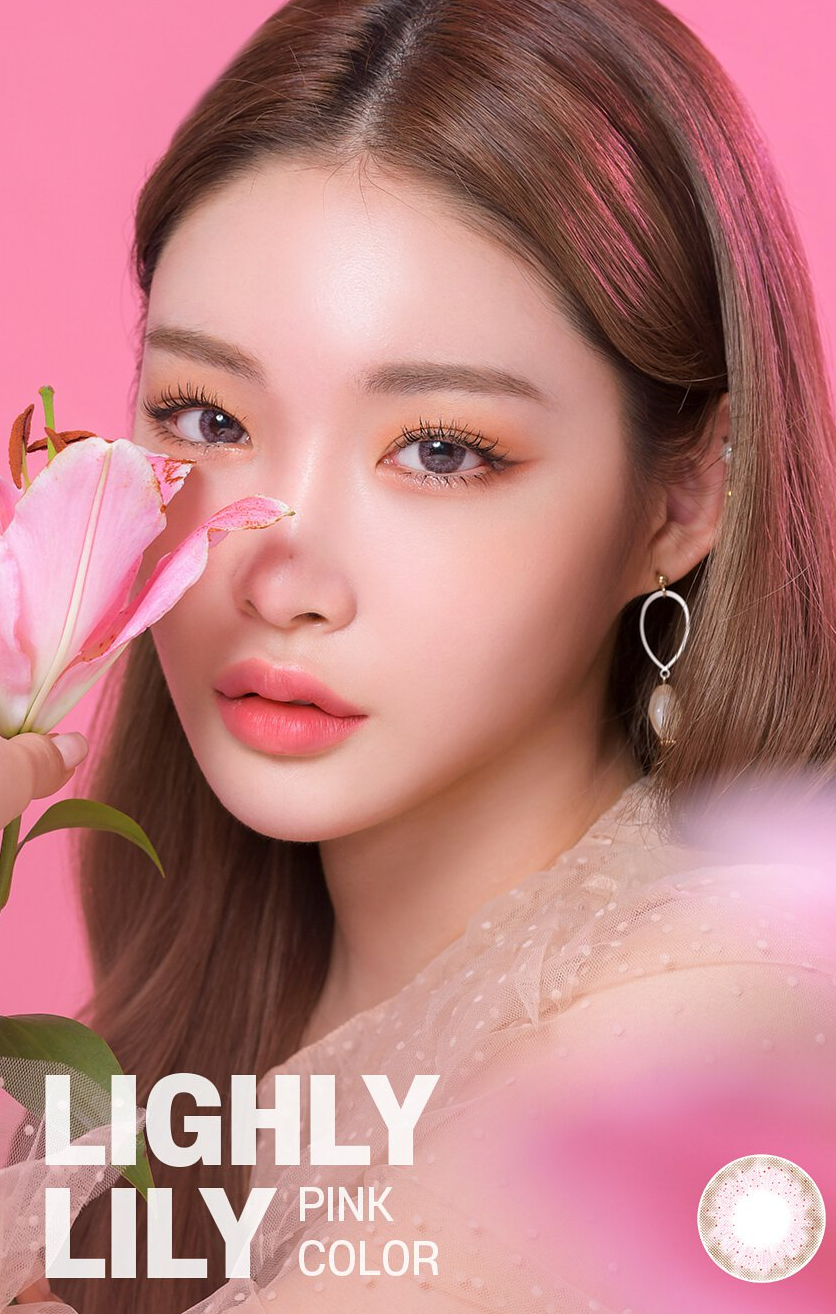 Lenstown Lighly Lily 每日拋棄彩妝隱形眼鏡｜每盒20片 ( Pink )