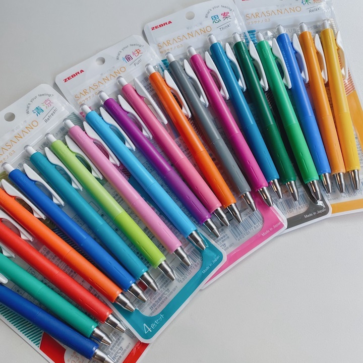 SARASA NANO 0.3 極細鋼珠筆(四色套組）|日本ZEBRA
