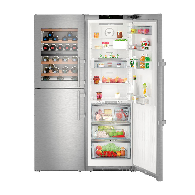 【贈基本安裝】Liebherr 645公升 雙門對開式冰箱 SBSes8486 冷藏 冷凍 酒櫃 三合一