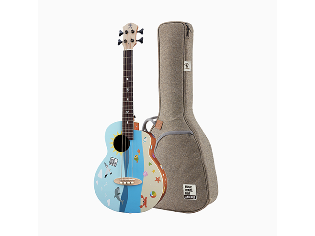 aNueNue - MTK Kuta Sunset 36吋木貝斯 空心貝斯 旅行貝斯 可接電表演款