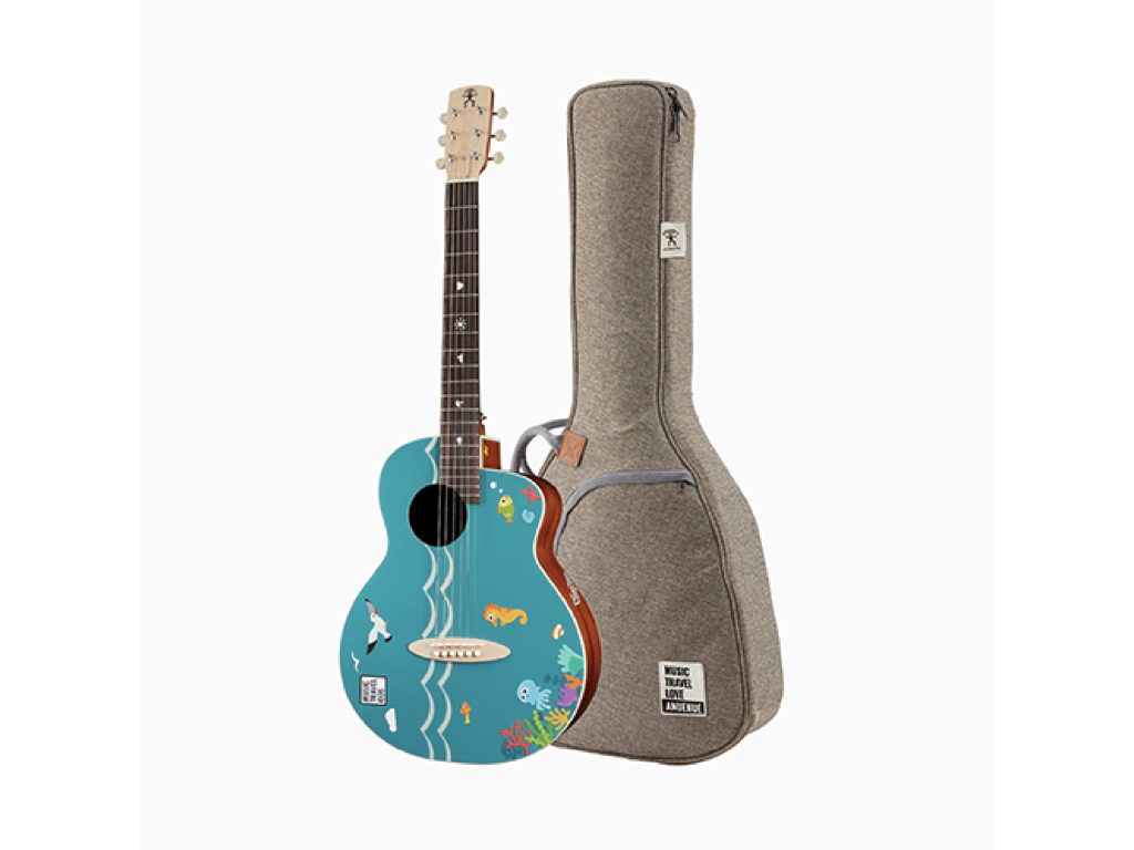 aNueNue - MTK Morelos Blue 36吋木吉他 旅行吉他 小吉他