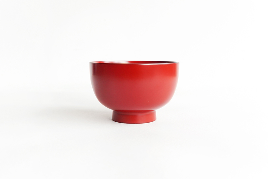 松屋漆器-可機洗 丼飯碗 大／紅