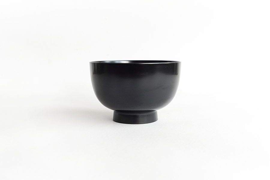 松屋漆器-可機洗 丼飯碗 大／黑