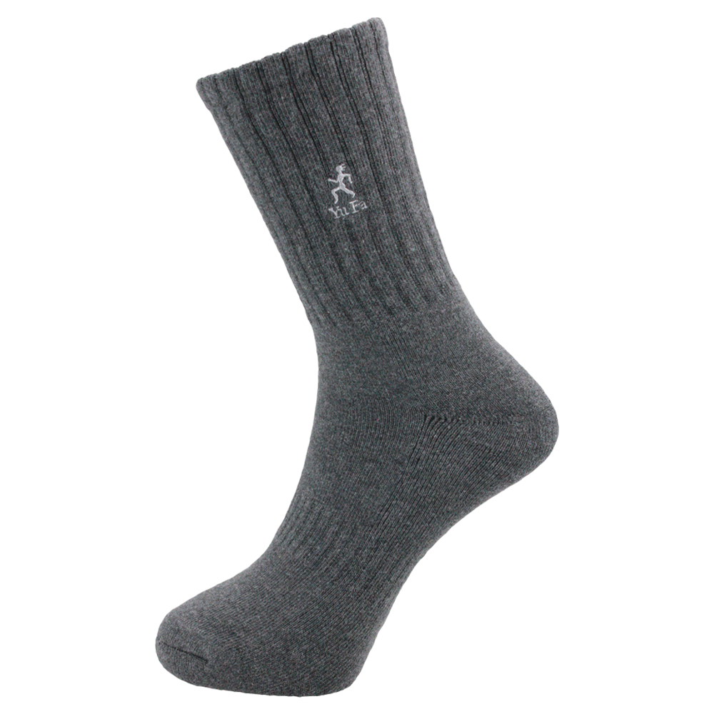 毛巾底。YUFA logo。運動襪。長襪804