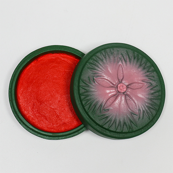 【岩戶鑄工所】撫子花 朱肉印泥盒