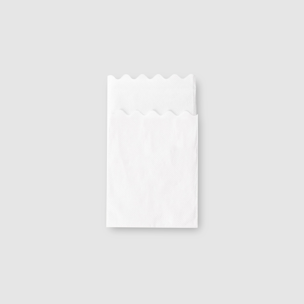 扇形紙六摺 白色