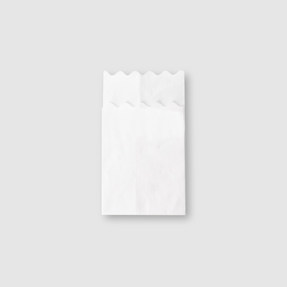 扇形紙四摺 白色